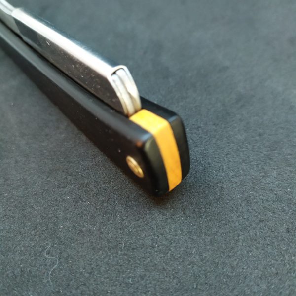 Shavette rasage traditionnel ebene noir buis