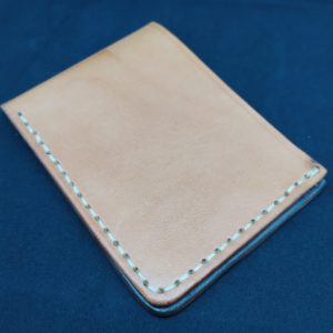 Porte feuille en cuir fait main