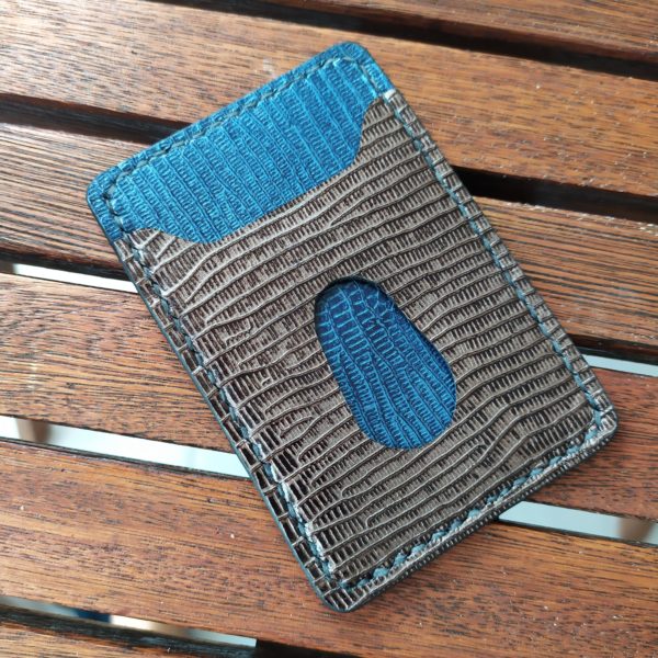 porte carte en cuir push up
