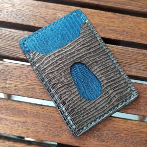 porte carte en cuir push up