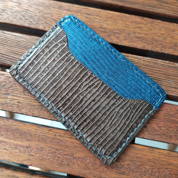porte carte en cuir push up