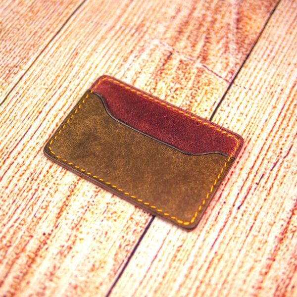 Porte cartes en cuir push up – Image 2